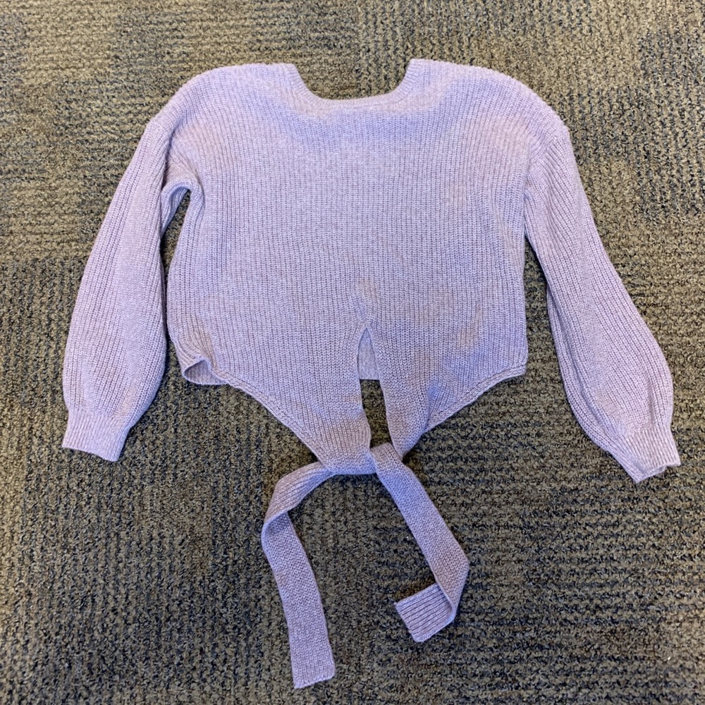 Hollister Lavender Cropped Sweater